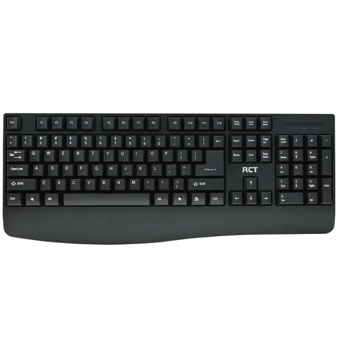 RCT K11 Wireless Keyboard & Mouse Combo 104-Key Membrane Keyboard AI Tool Key Silent Optical Mouse 1000-1600 DPI - Image 2