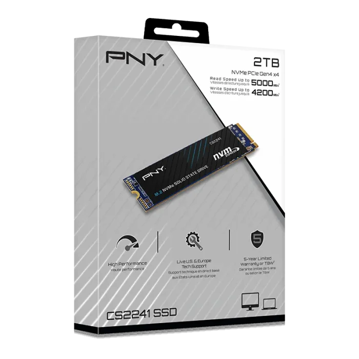 PNY CS2241 2TB Gen4 NVMe M.2 2280 SSD - Image 2